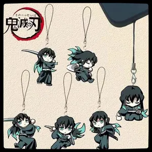 Demon Slayer: The Blade of Demon Slayer key chains Cartoon peripheral car pendant acrylic mobile phone chain lanyard keychain
