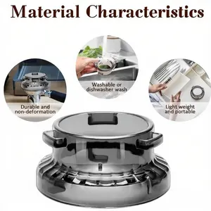 54mm plastic coffee dosing ring, compatible with Barista and Bambino espresso machines, transparent coffee powder funnel, coffee powder receiving ring, coffee handle 54mm compatible powder receiver, Coffee Bar Accessories, Coffee Making Tool