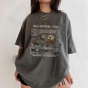 Sea Otter Monterey California 90s Aquarium Lover Comfort Colors T-Shirt, Vintage #TSsswift Otter merch Shirt, Monterey Bay Otter Shirt, Coastal Aesthetic Tee