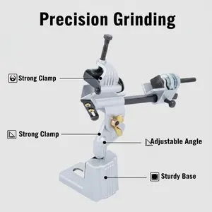 Bench Grinder Drill Bit Sharpening Jig, Manual Mini Drill Bit Sharpener for Metalworking, Woodworking DIY, Drill Bit Restoration & Maintenance