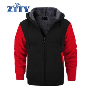 ZITY Men’s Sherpa Zip Hoodie – From Gym to Street, One Jacket Does It All Fall Winter Outerwear Casual Coats Long Sleeve Tops tiktok shop deals gifts for him streetwear gifts