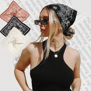 3pcs Head Scarf for Women Men Vintage Bandanas Hair Scarf Wrap Neck Square Scarves Kitchenware