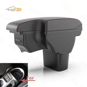 For NISSAN juke Armrest box For Infiniti ESQ Car armrest 2010-2019 accessories interior details storage box Retrofit parts USB Car Console Organizer
