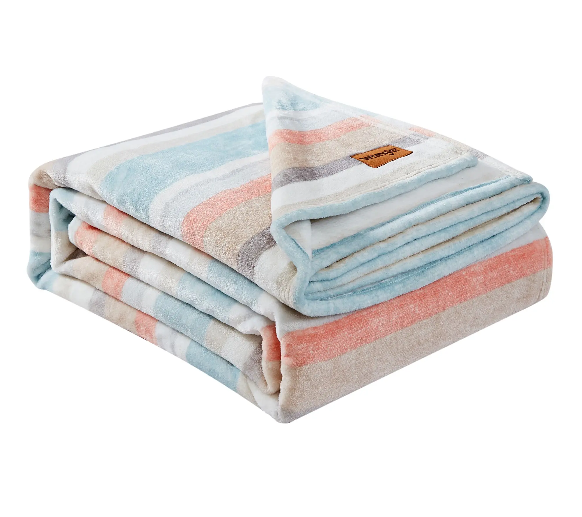 Wrangler Glen Canyon Stripe Plush-Fleece Twin Blanket