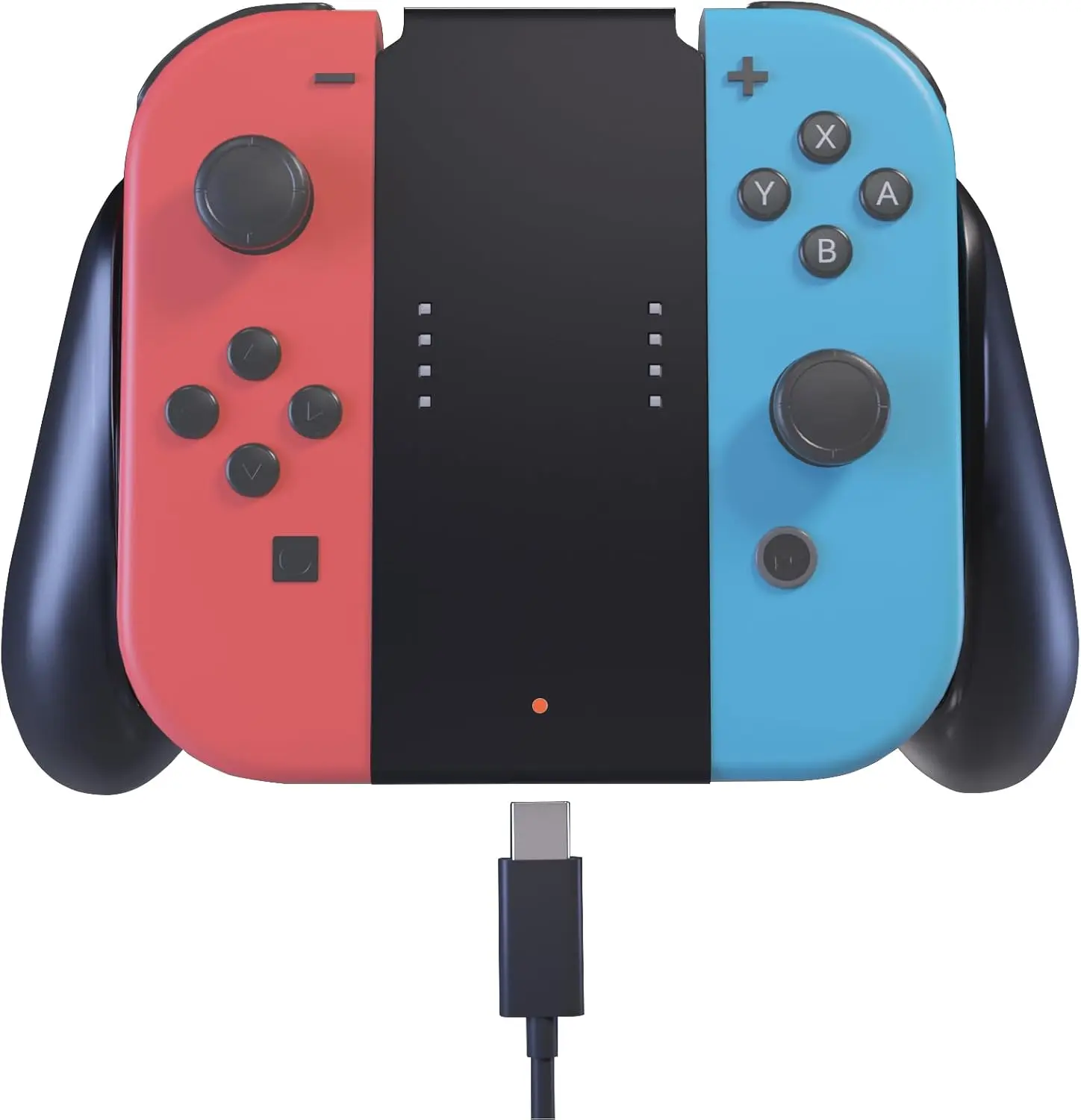 Metal JoyCon Charger Grip, Console Accessories for Joy-Con Controllers with Protection Functionality