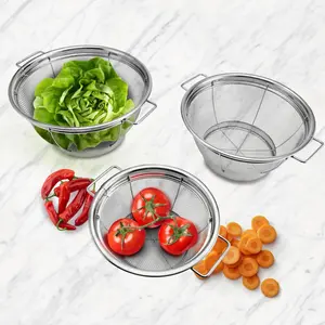 Professional Stainless Steel Mesh Sieves Set, 3-piece 24N4Y20W