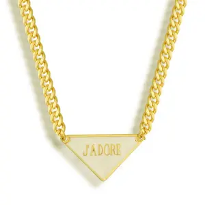 EVRY JEWELS Gold or Silver Plated Women's Hypoallergenic J'Adore Necklace