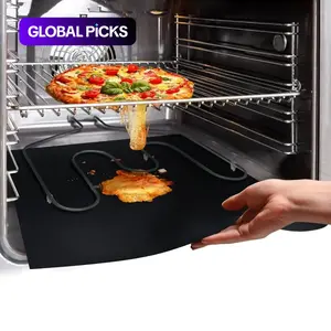 Non-Stick Oven Liner, 2pcs High-Temperature-Resistant Oven Mat, Kitchen Accessories for Microwave Ovens, Reusable Liner for Electric, Gas, Toaster Ovens and Grills #GLOBAL PICKS