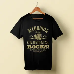Accordion to Me Conjunto Music Rocks (Black) DLB MERCH