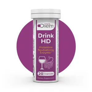 DrinkHD DAO Enzyme Supplement: Natural Histamine Neutralizing Enzyme – Drink HD - 20 Capsules CS