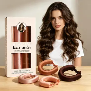 Heatless Curling Rod Flexi Rods 4 Pcs | Overnight No-Heat Hair Curlers | Soft Flexible Styling Tools for Women