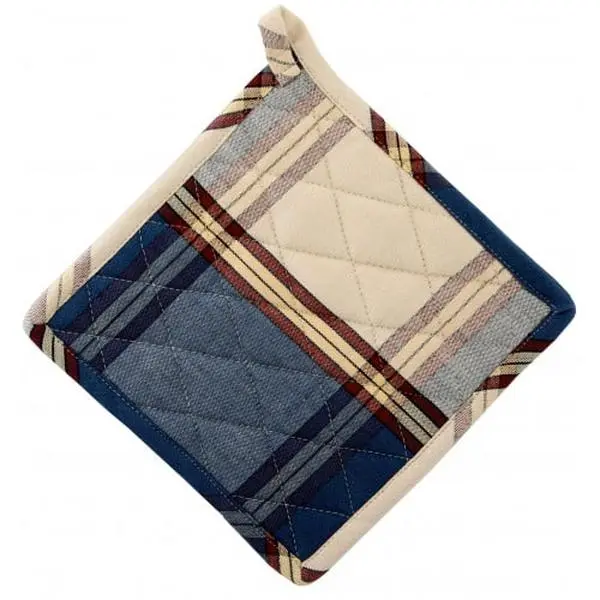 Keep Warm Pot Holders & Oven Gloves, AG-40737S-2 Sherwood Navy - Set of 2, Keep Warm Potholders & Oven Gloves