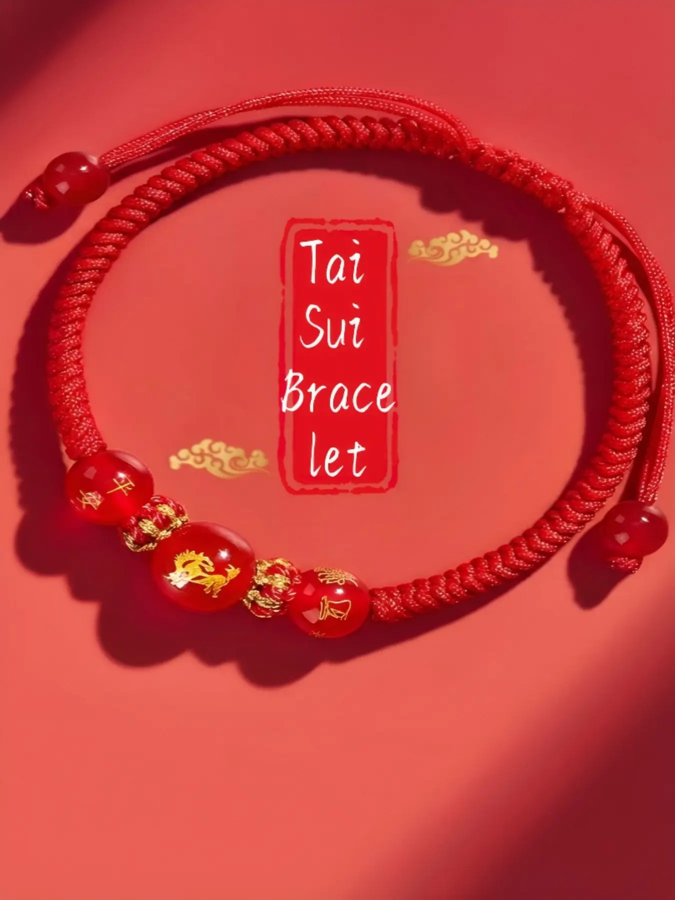 Tai Sui Bracelet String Exquisite Trendy Bracelet for Year of the Horse ...
