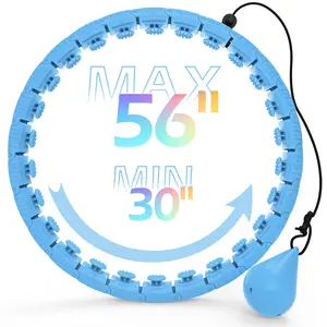 JKSHMYT Weighted  Fitness Circle with 26 Links(56 Inch) for Adults fitness,exercise Hoop Plus Size, for Women Smart Exercise Equipment Home Gym Home Gym Kit