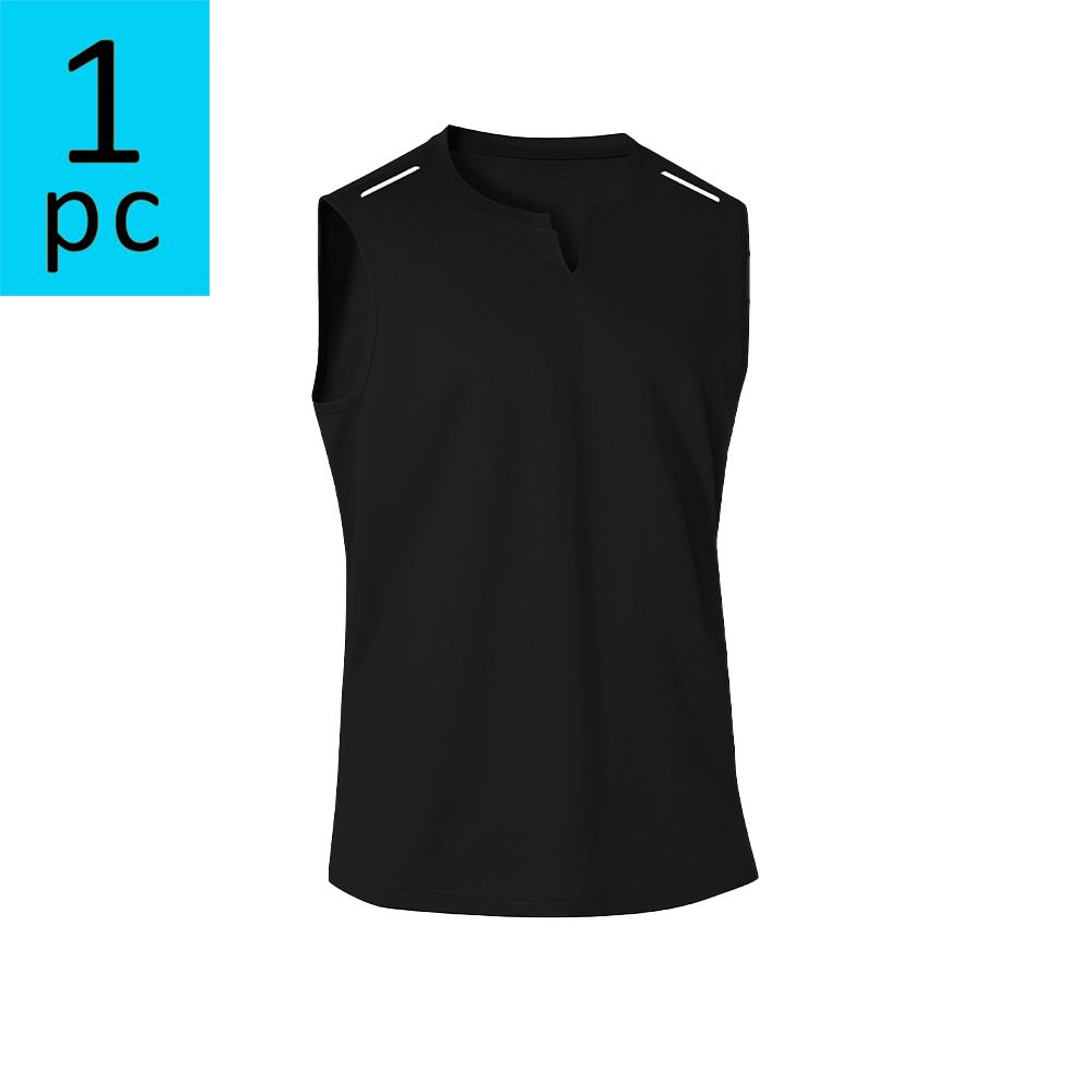 1 piece men’s quick-dry sports tank top for summer; lightweight, breathable sleeveless vest; solid color fitness training running tank top for men; available in multiple colors; suitable for everyday casual wear.