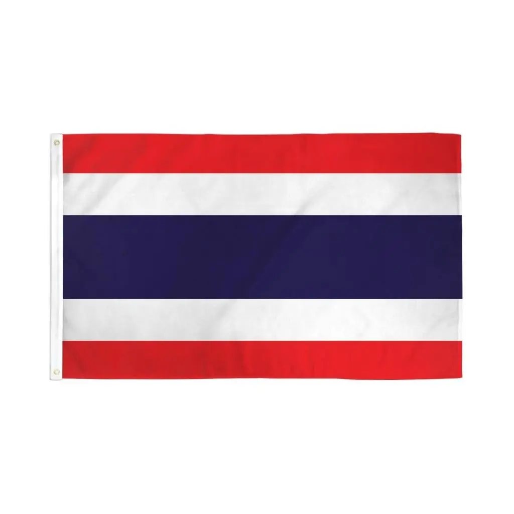 Thailand Flag Banner, 3x5ft Dye-Sublimation Polyester Banner for Festive, Party Backdrops, Banners