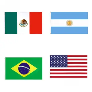 National flag ,2026 Football matchFlags ,Multiple countries available- 3x5 Feet Large Size - Football, Fan Seating Cheers Props, Durable Sports Event Cheer Flags, For Football Fields, Sporting Events, Holiday Celebrations, and Home Yards