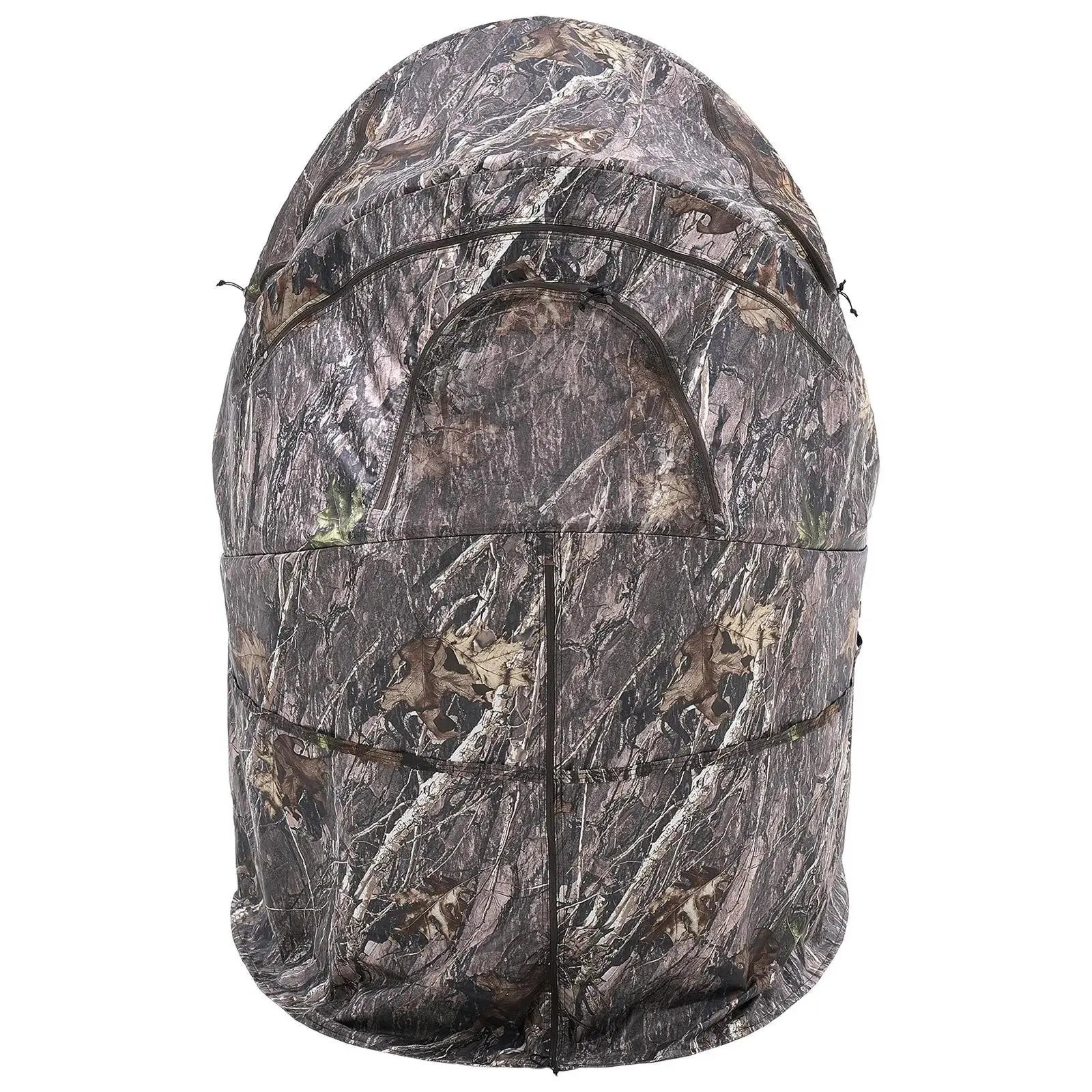 【Summerfinds】VEVOR Hunting Blind,  Single Person Ground Blinds with Carrying Bag, Portable Camouflage Tent, Reinforced Durable Concealed Shelter with Silent Zipper Door and Window, for Turkey and Deer