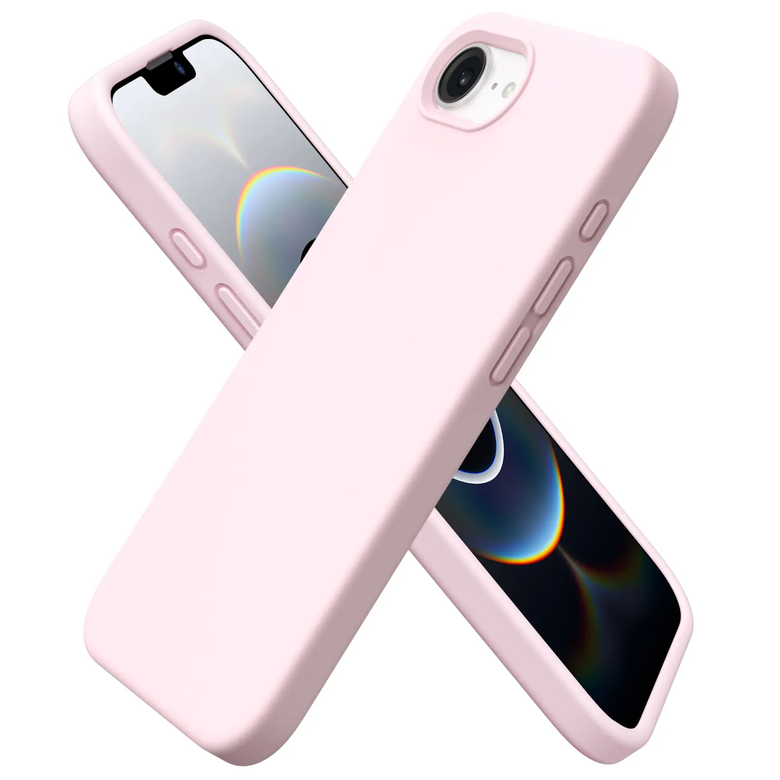 ORNARTO Liquid Silicone Case for iPhone 16e/17e – Full-Body Protection, Shockproof, Anti-Scratch Microfiber Lining, Silky-Soft Touch Cover