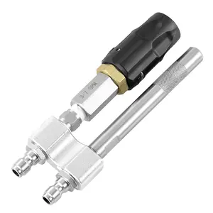EASYBRO M5 Pressure Washer Spray Nozzle - 1/4" Quick Connect, Adjustable Tip, 3-7 GPM, Long-Range High-Reach Downstream Soft Wash Soap Nozzle, Father's Day Gift