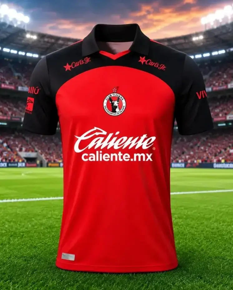 Club Tijuana 2026/27 Home Jersey, Liga MX Soccer Shirt, Xolos Home Football Jersey, Mexican Football Fan Apparel, Men's Short Sleeve Jersey Shirt Sports Outfits, Sportswear, Full Size S-5XL