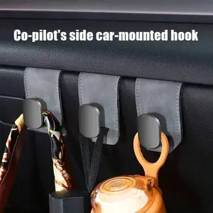 1PC Purse Hook for Car, Universal Car Co-Pilot Glovebox Hook, Anti-Scratch Vehicle Passenger Seat Storage Hanger for Handbag Purse, Glovebox Organizer for Car, Concealed Metal Hook Design, Strong Load-Bearing Capacity, Car Organizers, Car Accessories