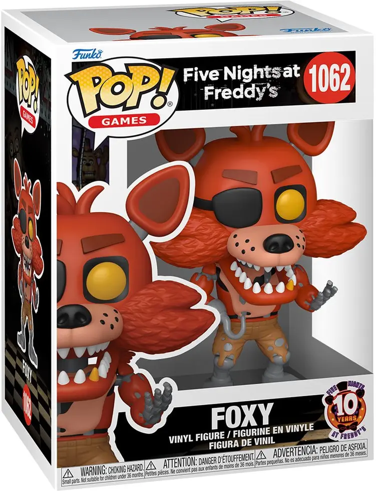 Funko Pop! Five Nights at Freddy's 10th Anniversary - Foxy #1062  Collectible Pop Vinyl Figure