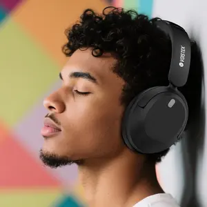 【Live Auction】T30, ANC HiFi Stereo Over Ear Headset with Mic, 60H Playtime, 3D Music Modes, Deep Bass, Foldable & Lightweight Design, Memory Foam Ear Cups – Noise Cancelling Headphones for Travel, Work, Home, Christmas Gift