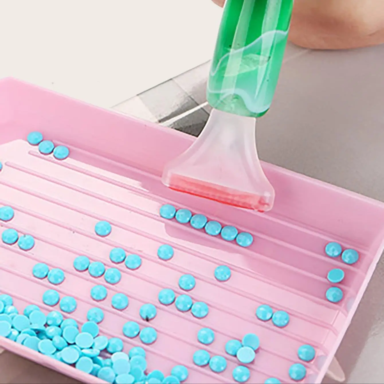 Random Color Diamond Painting Pen Set, 6 Counts/set Including 5 Counts Pen Tip & 1 Count Diamond Dot Drill Pen, DIY Diamond Painting Tool Kit