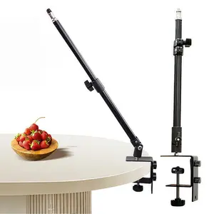 Alloy Desktop Portable Photography Stand, Adjustable Phone Holder for Video Shooting, Lightweight for Vlogging & Live Streaming