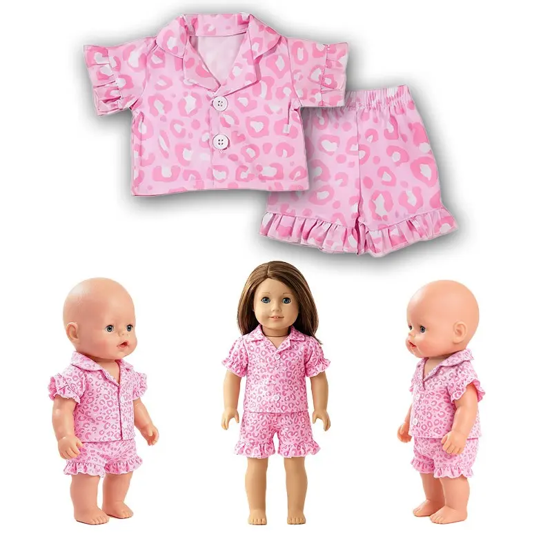 Diverse Colors Sleepwear for 43cm Dolls, Perfect Birthday & Christmas Gift for Kids Aged 3+, Unique Doll Clothing Accessories, Doll Outfit, Clothes for Dolls