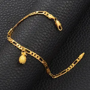 Pineapple Bracelet, Ankle Necklace, Ring,Pineapple Jewelry