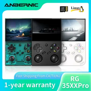 ANBERNIC RG35XX Pro Portable Retro Handheld Retro Game Console Linux64 System - 3.5" IPS Screen Flip Design & Hall rocker & 3200mAh Battery & H700 Chip & HDMI Output With 4000+ Games & 20+ Emulators