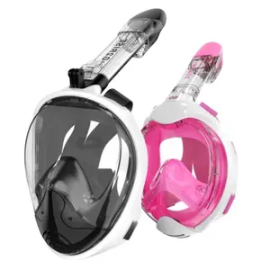 G2RISE Full Face Snorkel Mask with Foldable Design for Adults, Snorkeling Gear with Detachable Tube Style for Kids, Safe Breathing, Anti Fog Anti Leak