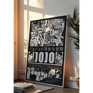 JoJo's Bizarre Adventure Poster - Jojo Bizarre Adventure Anime Poster - Manga Aesthetic Panels - Joestar family artwork