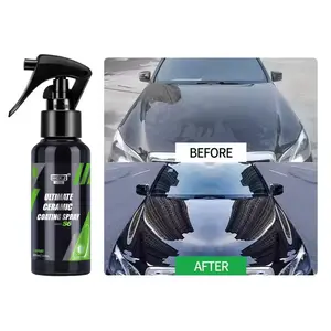 Ultimate Ceramic Coating Spray for Car Paint - Hydrophobic, Long-Lasting Protection, Mirror-Like Shine, Slick Finish (2 Sizes)