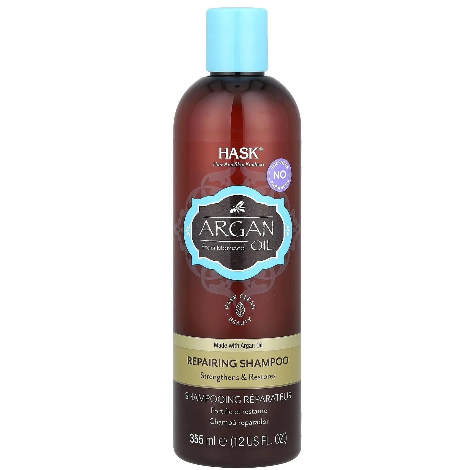 Hask Beauty Argan Oil From Morocco, Repairing Shampoo, 12 fl oz (355 ml) Hask Beauty Argan Oil From Morocco, Repairing Shampoo, 12 fl oz (355 ml)