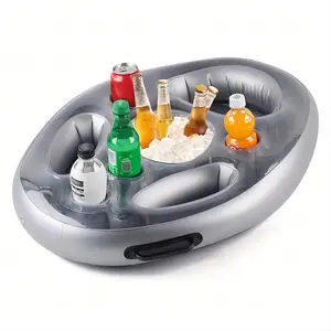 Inflatable Floating Pool Tray & Drink Holder, Perfect for Pool Parties, Keep Drinks Cool & Hands Free, Easy Setup & Portable Design, Pool Floats