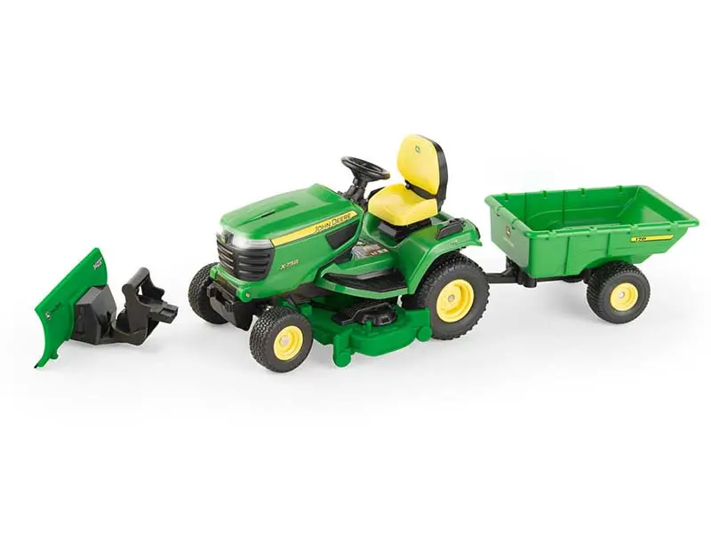 New ERTL 47395 John Deere X758 Big Farm Series Highly Detailed Lawn Mower Toy - 1:16 Scale Model Car, Collectible for Display, Ages 3+