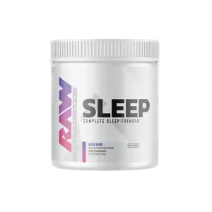 RAW Sleep Nighttime Recovery Powder – Deep Sleep Support with Melatonin, Magnesium & Ashwagandha – Sleep Aid Supplement for Relaxation & Recovery – 30 Servings