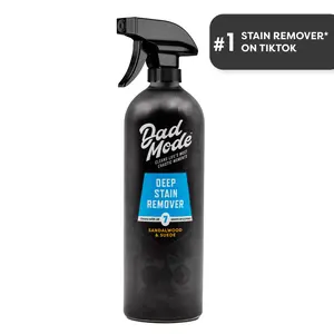 DadMode Deep Laundry Stain Remover & Odor Eliminator - 7-Enzyme Extreme Mess Cleaner - Sandalwood & Suede Scented - 16oz