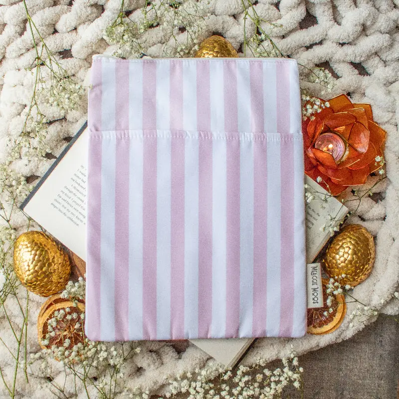 Book/Tablet Sleeve - Pink Stripes