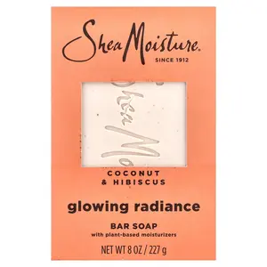 SheaMoisture Bar Soap, Glowing Radiance, Coconut & Hibiscus , 8 oz (227 g) SheaMoisture Bar Soap, Glowing Radiance, Coconut & Hibiscus , 8 oz (227 g)