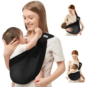 Baby Sling Carrier Newborn to Toddler,Updated Adjustable One Shoulder Labor-Saving Baby Holder Carrier,Tollder Sling Carrying 7-45 lbs