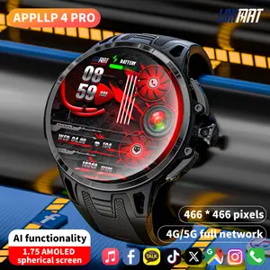 LOKMAT 4G Android Smart Watch, 1.75'' AMOLED Screen 3GB+32GB Sports Fitness Activity Tracker Smartwatch for Men Women, with SIM Card Slot, Rotating Camera, GPS NFC WiFi