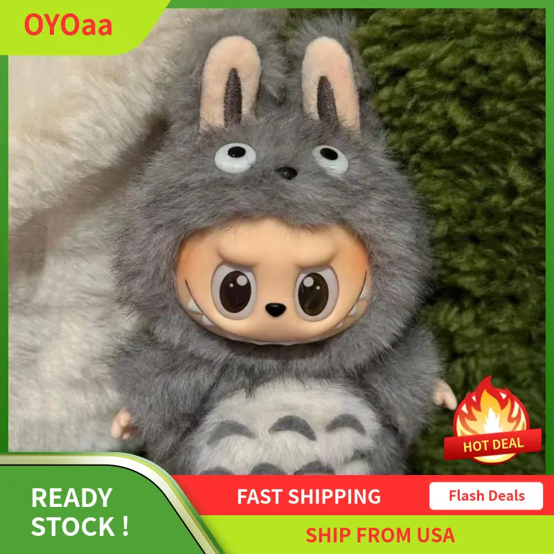Cute Totoro Dress-Sized Stuffed Dolls, Cute Hood Outfit Clothing Kit, Soft Huggable Fluffy Material, Ideal for Collecting & Gifting (Toys & Hobbies)