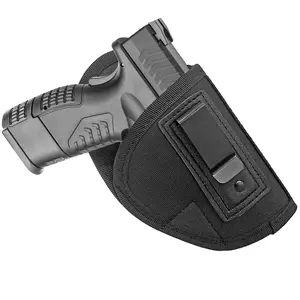 Concealed Carry IWB Belt Clip Handgun Holster Inside The Waistband Holster Fits G17 G19 XDs XDM 9mm .40 .45 Handguns and GP100 LCRx 3" Revolvers