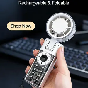 Ice-Cool Tailgate Fan for 2026 World Cup:,13000RPM Turbo Fan, 199 Adjustable Speeds, 4-Color RGB Lights, 3H Battery, Clear Mechanics