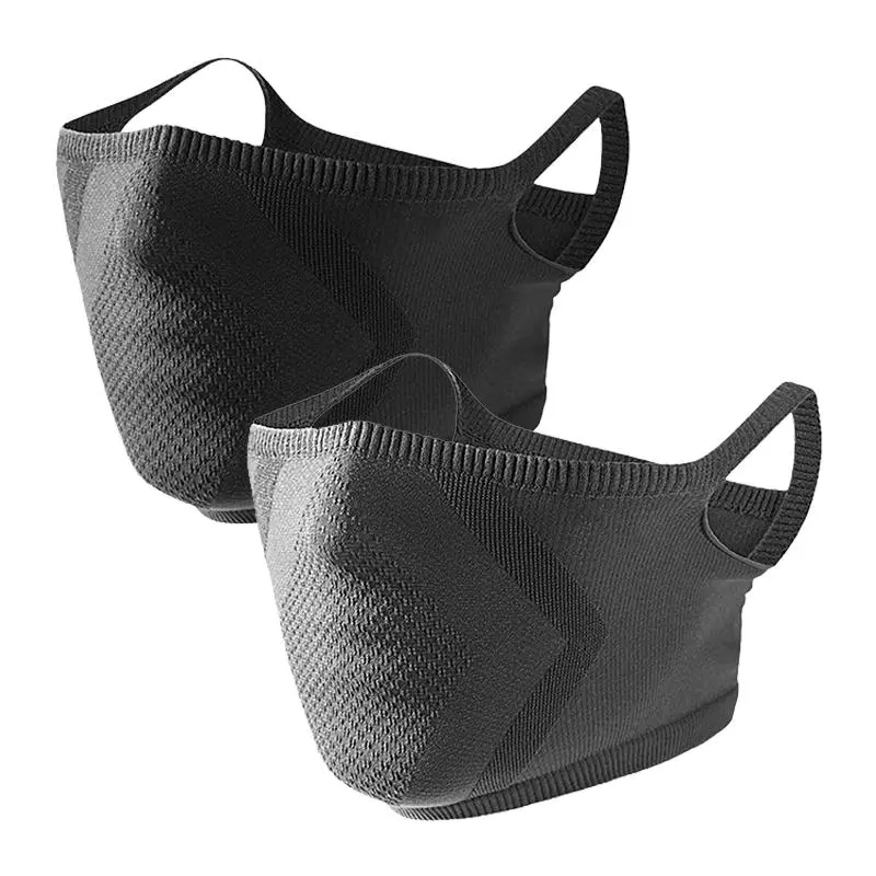 2Pcs Breathable Windproof Half Face Neck Gaiter with Ear Loops | CyclingTok OutdoorTok SunSafeTok Dust UV Protection Face Cover | Unisex for Running Hiking Cycling Motorcycle Travel Outdoor Sports (Long /Short Styles) Athletic Face Masks