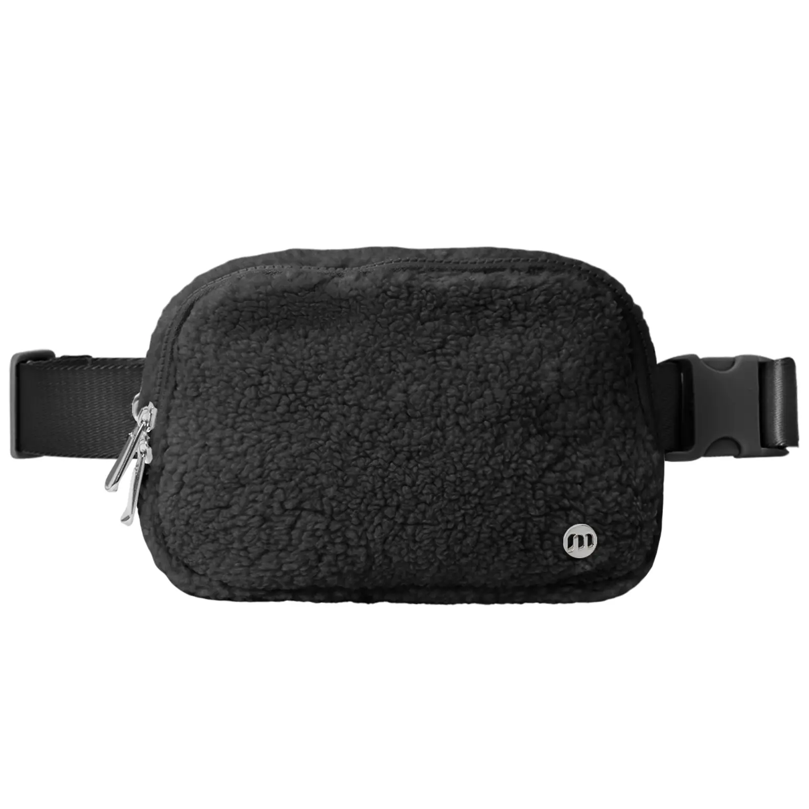 Fleece Belt Bag Sherpa Fanny Pack with Two-way Zipper, Everywhere Belt Bag for Women Men 1.5L, Fashion Waist Packs with Adjustable Belts Lightweight H